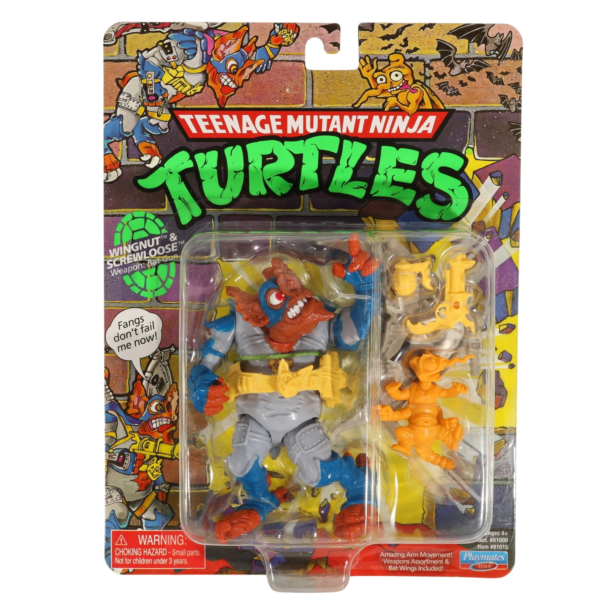 TMNT / Teenage Mutant Ninja Turtles Classic - Wingnut & Screwloose - Playmate...
