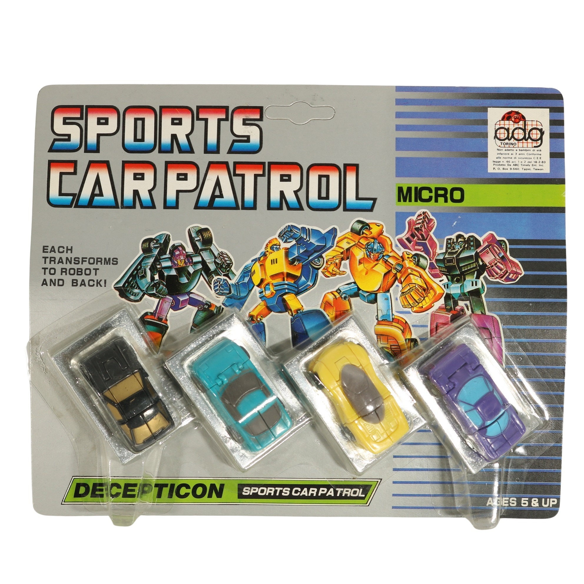 Transformers G1 Bootleg - Decepticon Sports Car Patrol - MOC